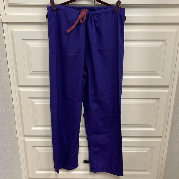 Purple draw string scrub bottoms. Several sizes, NWOT - Picture 1 of 2